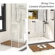 thumbnail image 2 of Tapete de baño de bambú Bamfan nogal antideslizante e impermeable, 2 of 7