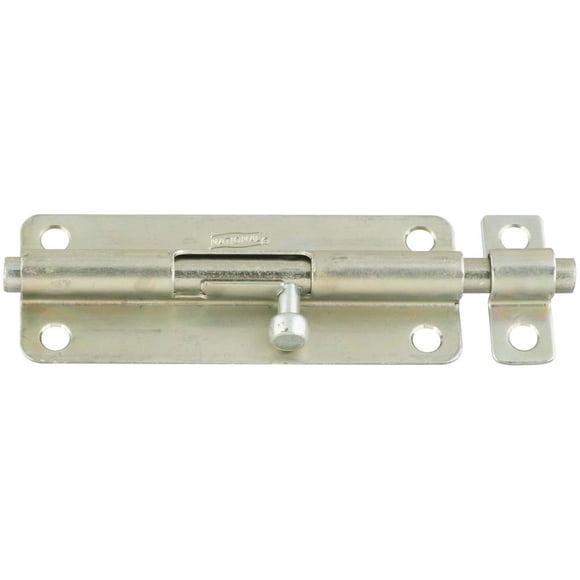Barrel Bolt National Hardware N151-738, chapado en zinc, 13 cm