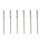 thumbnail image 1 of Brocas para torno de uñas MZCMSL cilíndricas para cutículas, 6 piezas (fina y media), 1 of 6