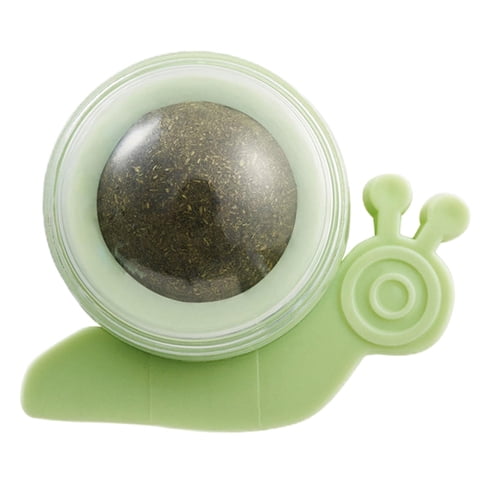 Ioensy - Bola Giratoria De Hierba Gatera Para Gatos, Juguete Para Masticar, Dientes De Molienda Para Suministros Para Mascotas, Verde