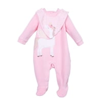 Pillin - Osito Plush Recién Nacido Niña Babero Desmontable Rosado