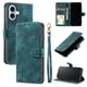 thumbnail image 1 of Funda Cartera para iPhone 17 Tapa con Ranuras, Soporte y Correa Verde, 1 of 5