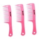 thumbnail image 2 of 3 Unids / set Salón de peluquería Mango antiestático Peine de dientes anchos Rosa, 2 of 5