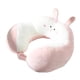 thumbnail image 3 of Almohada De Viaje Portátil Duradera Para Mujeres Y Hombres, Almohada Para El Cuello, Para Avión, Coche, Oficina, Blanco Y Rosa, 3 of 3