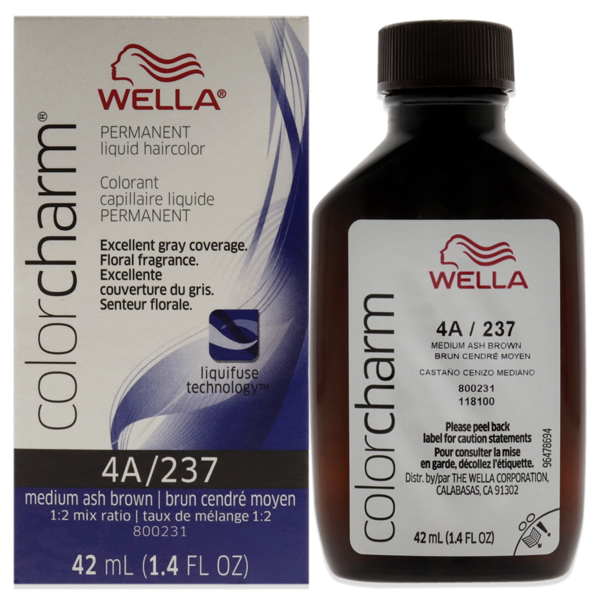 Wella Color Charm Tinte Permanente Líquido Para Cubrir Las Canas Wella Color Charm Color De Pelo 1.4 Oz