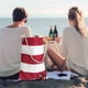 thumbnail image 2 of Bolso de cartera de vino aislado | Bolso de bebidas de lienzo | Viene con 3 compartimentos interiores de vino | Bolso de playa de viaje | Concierto | Entusiasta de bebidas-, 2 of 3