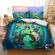 thumbnail image 2 of Ben Alien Force 3D Kids Bedding Set Home Cartoon Print Duvet Cover with Pillowcase, Boy's Room Bedroom Decoration 135x200cm, 2 of 5