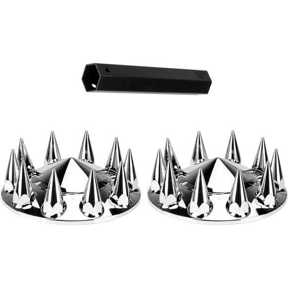 Tapa de rueda JESONN 33 mm cromo con púas - juego de 2
