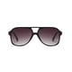thumbnail image 1 of Gafas De Sol Freckles Mark Vintage Retro 70s Grandes Cuadradas Marco Aviador Negro 60, 1 of 2