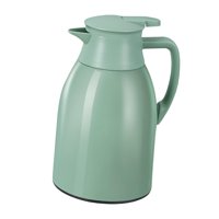 Magideal - Revestimiento De Vidrio Olla De Aislamiento Frascos De Vacío Hervidor Térmico Termo De Agua Caliente Jarra De Aislamiento Para El Hogar , 1 Litro 1L