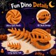thumbnail image 4 of Disfraz de Esqueleto de Dinosaurio 3D de Peluche Morado – Sachie, 4 of 6