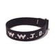 thumbnail image 1 of Pulsera unisex con estampado de letras jacquard y correa de muñeca ajustable WWJD, 1 of 5
