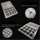 thumbnail image 4 of Cartones para huevos de codorniz APZDFGIFCD, PVC de 12 cavidades, paquete de 25, con cortador, 4 of 6