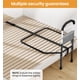 thumbnail image 2 of Baranda de cama HOMLAND ajustable de seguridad y soporte 159 kg, negra, 2 of 9