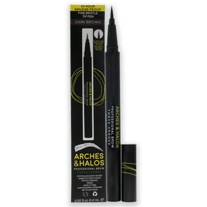 Arches And Halos - Bolígrafo Con Punta De Cerdas Finas - Marrón Oscuro De Para Mujeres - Lápiz De Cejas De 0,02 Oz