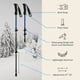 thumbnail image 4 of Paquete de bastones de senderismo con raquetas de nieve Retrospec Brash Blue 14US, 4 of 8