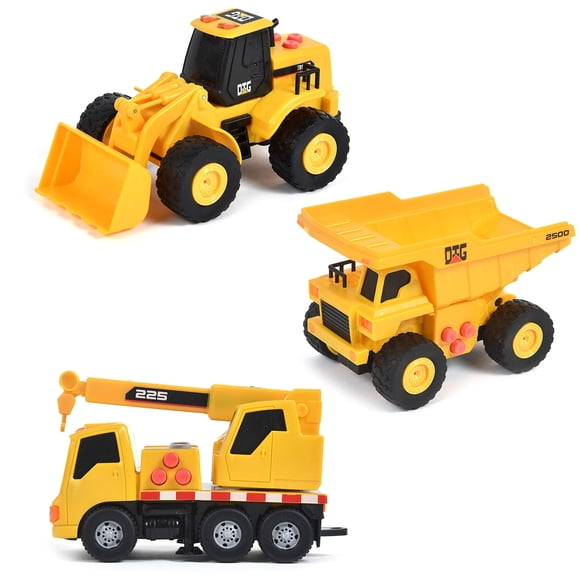 Minivehículos de construcción Toy Sunny Days Entertainment, paquete de 3