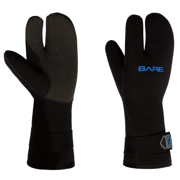 Guante de buceo Bare 7 mm K-Palm de 3 dedos (L)