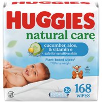 Toallitas Húmedas Huggies Natural Care Con Pepino, Aloe Y Vitamina E