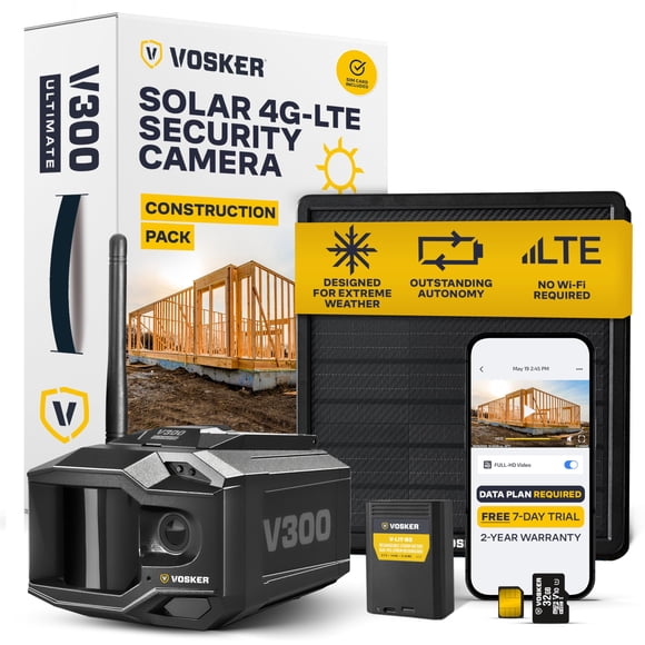 Cámara de seguridad Vosker V300 Solar 4G LTE para exteriores