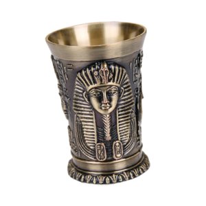 Magideal - Vaso Para Beber, Copa Egipcia De Aleación De 30Ml, Novedad Decorada, Copa De Vino Egipcia Vintage, Vaso Para , Para Bar, Cóctel, Vino, Fiesta De Oro