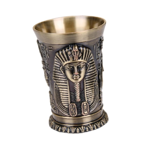 Magideal - Vaso Para Beber, Copa Egipcia De Aleación De 30Ml, Novedad Decorada, Copa De Vino Egipcia Vintage, Vaso Para , Para Bar, Cóctel, Vino, Fiesta De Oro