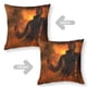 thumbnail image 2 of Halloween: Michael Myers Fundas de almohada de terciopelo con tema, regalos de funda de almohada, decoración para el hogar, cojín de lanzar, regalo de cumpleaños para fans y parejas.66*66cm., 2 of 6
