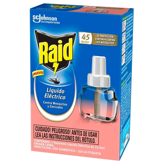 Insecticida Eléctrico Repuesto Contra Mosquitos, 32.9 ml