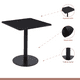 thumbnail image 3 of Mesa restaurant 70x70 Tubo Metal cubierta MDF + 4 Sillas Air Berlín - Negra, 3 of 10