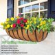 thumbnail image 2 of Jardinera para barandal y ventana LCHUANG de 24 cm con forro de fibra de coco, paquete de 4, 2 of 8