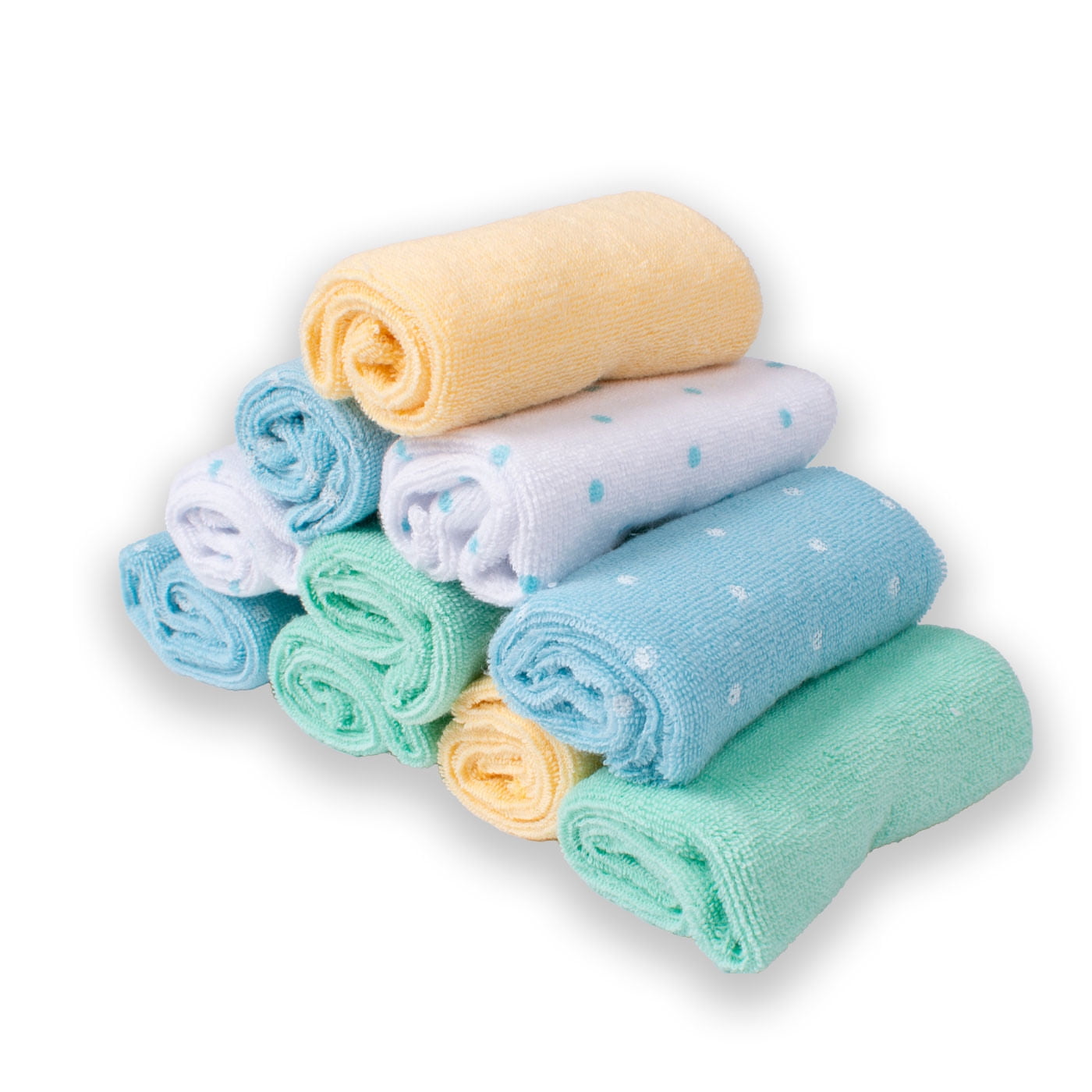 Set 10 Toallas Bebé Niño Multicolor Pillin