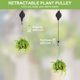 thumbnail image 5 of Polea Retráctil para Plantas Soporte Pesado con Clip D para Cestas de Flores Blanco, 4 Piezas, 5 of 7