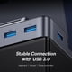 thumbnail image 5 of Base de conexión USB C 6 en 1 para Steam Deck compatible con Nintendo Switch - HDMI 4K@60Hz, Gigabit Ethernet, 3 puertos USB 3.0-Gris, 5 of 7