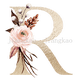 thumbnail image 1 of Personalised Name Initial Backpack with Pink Gold Letter Design Girls Kid Nursery Child Pre School Rucksack School Bag Backpack, 1 of 3