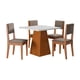 thumbnail image 1 of Juego de comedor 4 Sillas Mesa 90x90 cm Blanco - Trento, 1 of 6