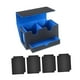 thumbnail image 2 of Caja Para Baraja De Cartas, Funda Protectora De Piel Sintética Con Cajón, Interior, Color Azul, 2 of 3