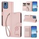 thumbnail image 2 of Funda Cartera Trébol para Motorola Moto G Play 2024 5G con Ranuras Tarjetas y Carga Inalámbrica Rosa, 2 of 6