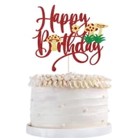 Decoración De Tarta Con Purpurina En Forma De Hongo Qertesl Para Fiesta De Cumpleaños