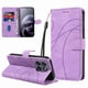 thumbnail image 1 of Funda tipo cartera con tapa para Motorola MOTO G77 5G con tarjetero, soporte y cubierta magnética Morado, 1 of 4