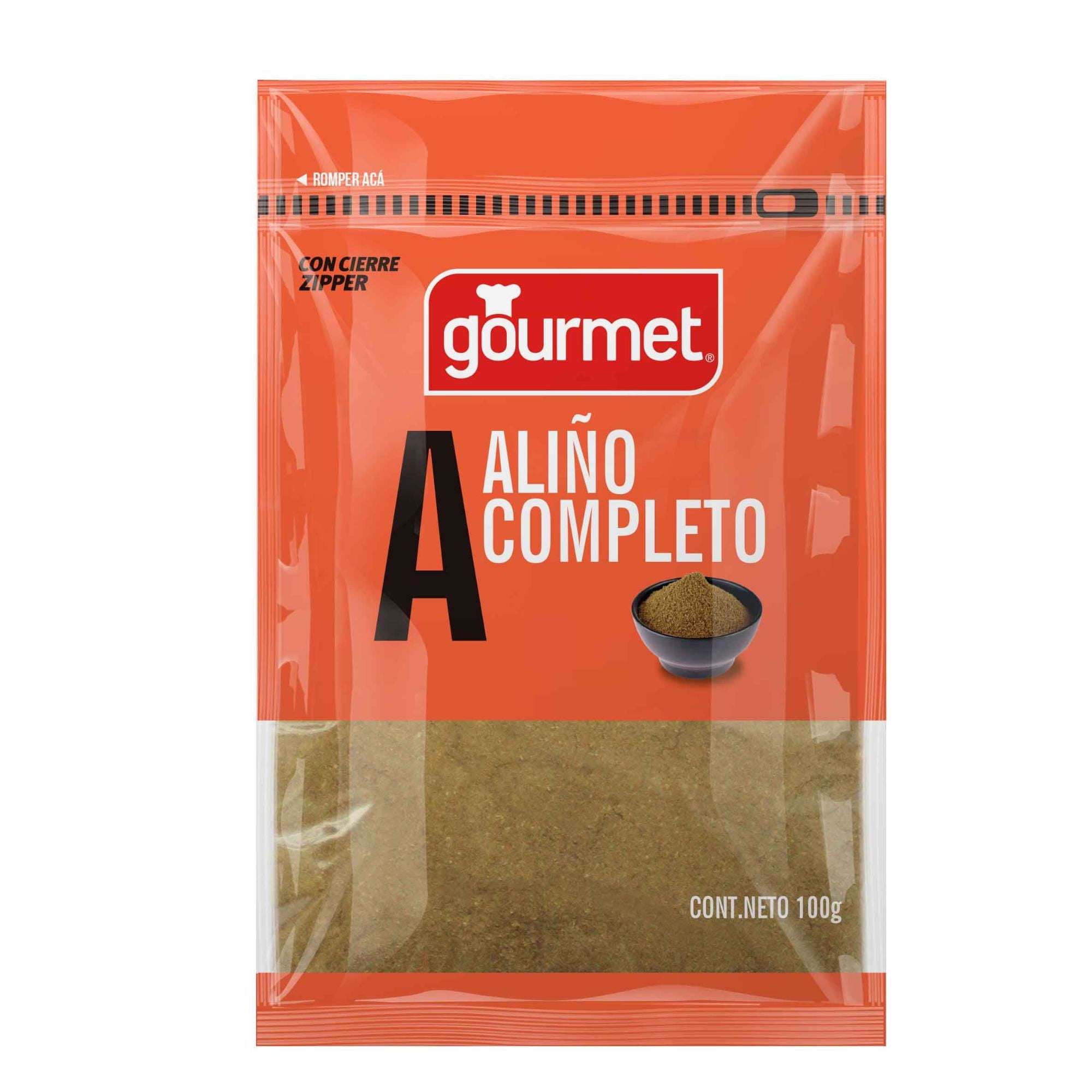 Aliño Completo Bolsa 100 g Gourmet