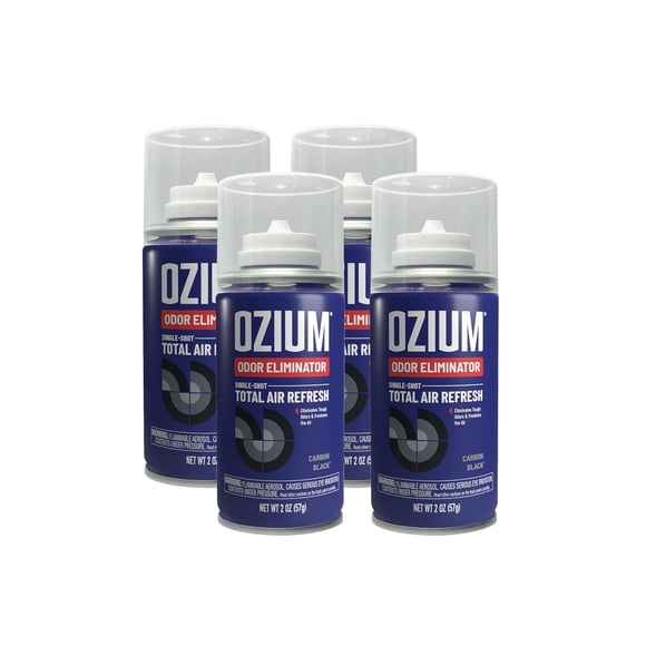 Ambientador Ozium Total Air Refresh negro carbón, 60 ml, paquete de 4