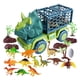 thumbnail image 2 of Dinosaur Truck Toys and Cage con figuras de dinosaurios, juguete de simulación Pull Back Dino Car para niños pequeños Niños Niñas Niños Regalo de cump Estilo D, 2 of 5