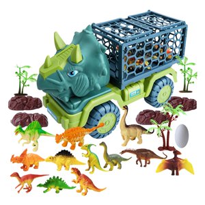 Bothyi - Dinosaur Truck Toys Pretend Toy Con Figuras De Dinosaurios Para Niños Niños Estilo D