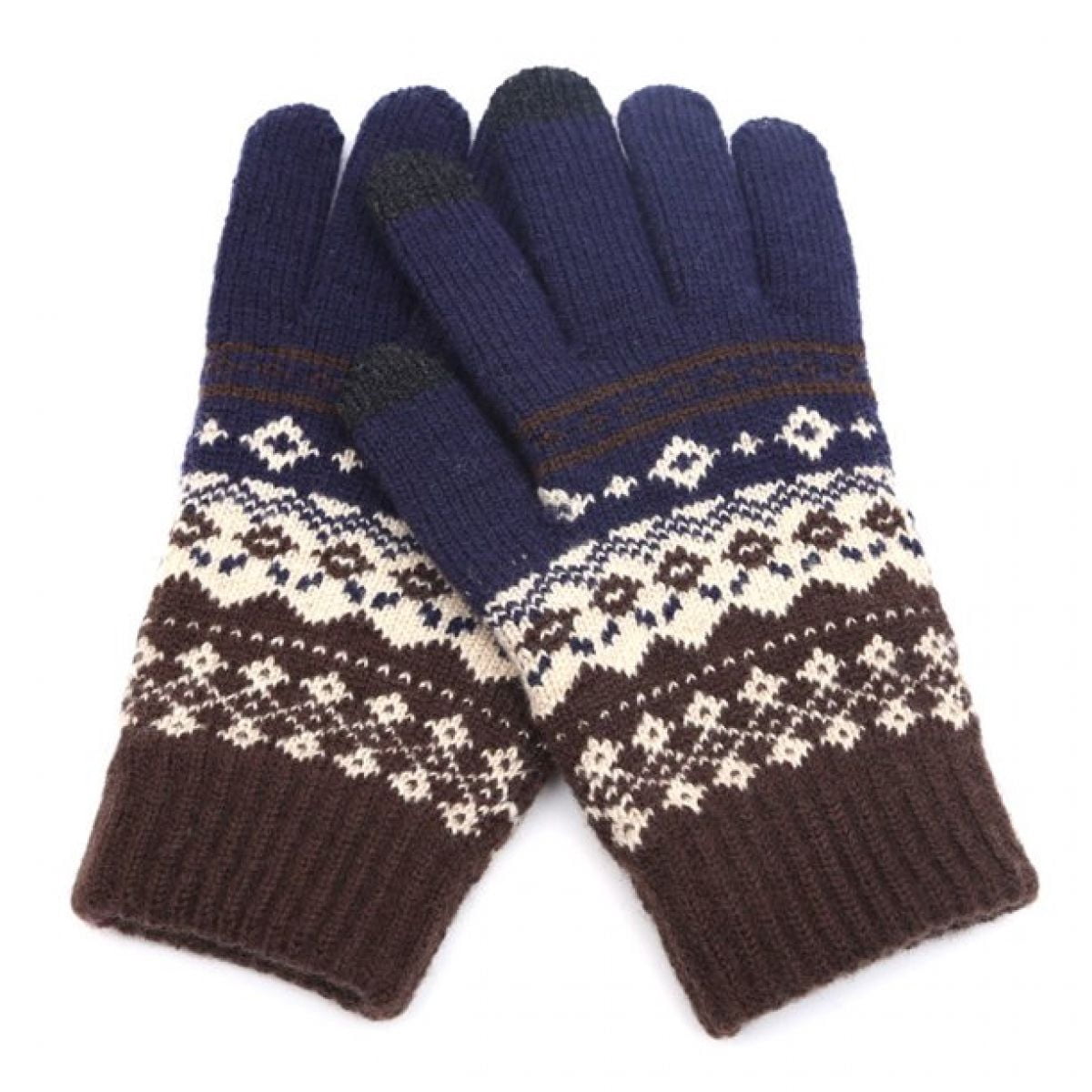 Gants D'hiver Tactiles Pour Femme - Doublure Polaire, Coupe-vent - Taille Unique - Idéal Running, Vélo, Conduite