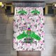 thumbnail image 2 of Pale Pink Gorilla Tag Comforter Set Soft 3 Pcs Twin Bedding Sets Thicken for All Season, 2 of 5