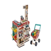 M&L Todo Para El Hogar - Home Market Con Carrito 48 Pzas