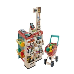 M&L Todo Para El Hogar - Home Market Con Carrito 48 Pzas