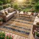 thumbnail image 1 of Alfombra Garvee 152 x 203 cm para exteriores, impermeable y reversible, 1 of 7