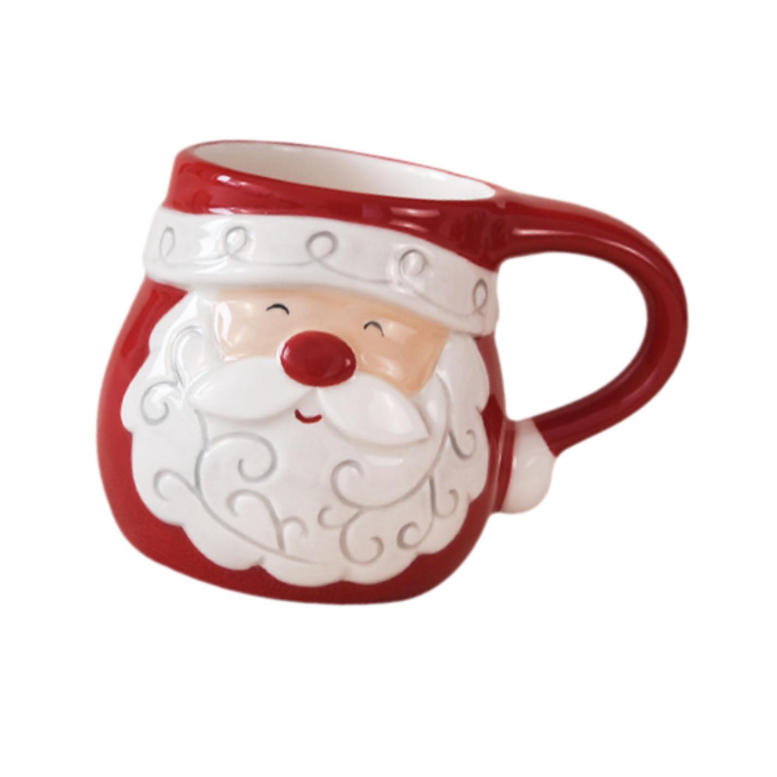 Magideal - Taza De Café Navideña, Taza De Desayuno, Taza De Té, Utensilios De Cocina Nórdicos, Taza De Café Con Leche Para Uso Diario, Cafetería, Hotel, Vajilla, Papá Noel