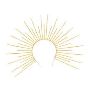 Bothyi - Diadema De Sol Con Halo De Halloween, Accesorio Para El Cabello, Para Carnavales, Juegos De Rol, Disfraces, Dorado
